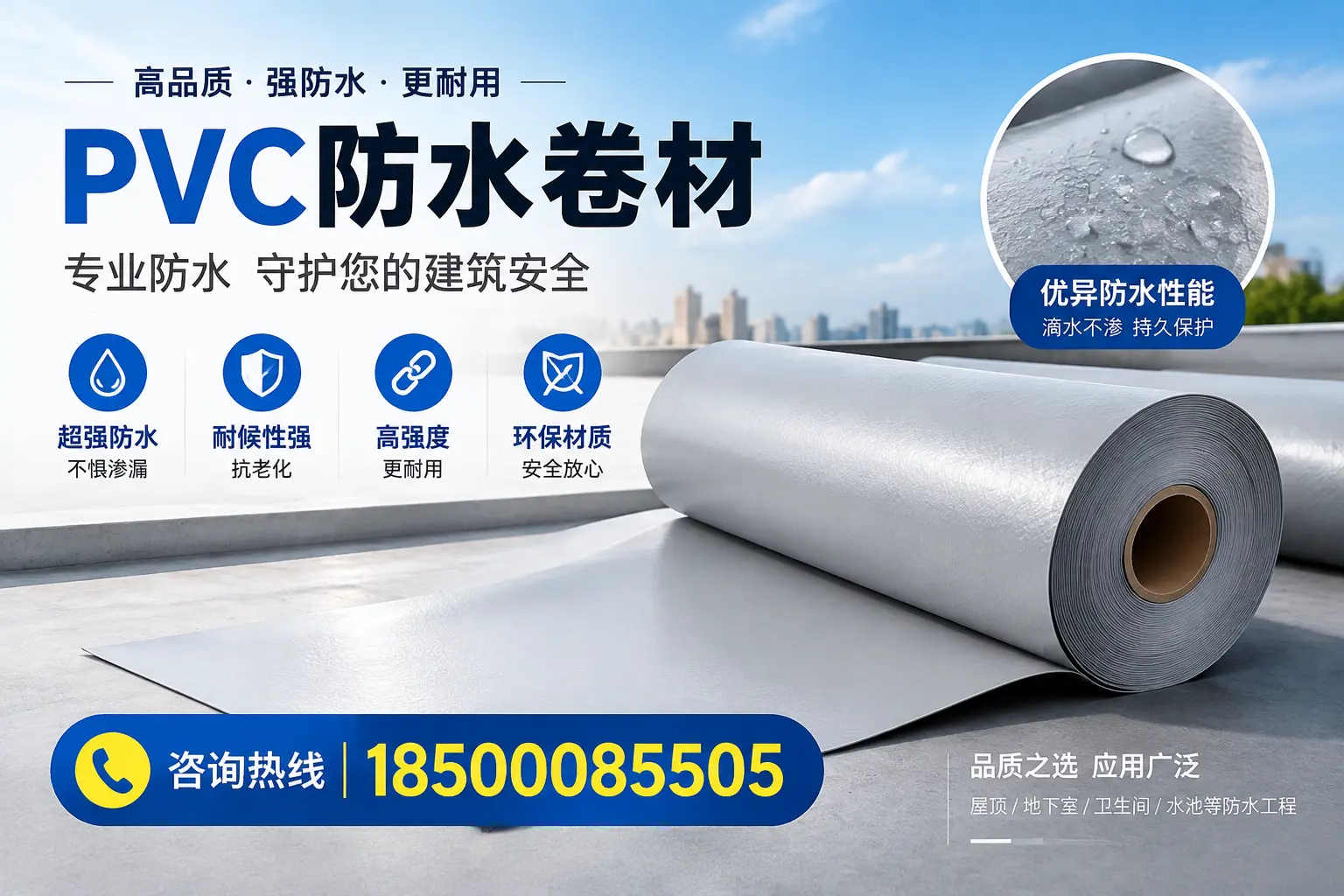 遂宁地区pvc防水卷材的市场现状与发展趋势